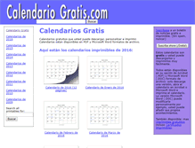 Tablet Screenshot of calendariogratis.com